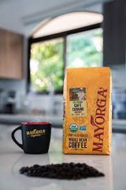 .mayorga cafe cubano coffee, this sleek ceramic coffee mug is a 10oz cup displaying the mayorga coffee logo. Mayorga Organics Cafe Cubano Dark Roast Whole Bean Coffee 2lbs Bag Specialty Grade 100 Usda Organic Non Gmo Verified Direct Trade Kosher Atlanta Business Journal