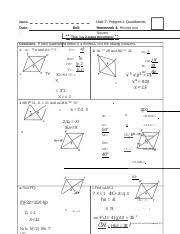 If each quadrilateral below is a square find the missing measures tu=15. Rhombi And Square Pptx Name Date Bell Unit 7 Polygons Quadrilaterals Homework 4 Rhombi And Squares I This Isa 2 Page Document Directions If Each Course Hero