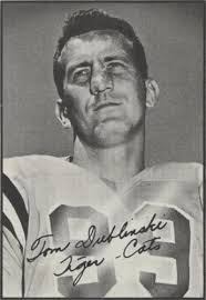 1961 TOPPS CFL FOOTBALL #72 TOM HUGO EX MONTREAL ALOUETTES University of  Denver