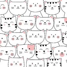 Seamless Pattern Png Images Vector And Psd Files Free Download On Pngtree In 2020 Funny Cartoons Drawings Cat Background Wallpaper Design Pattern