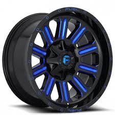 Black And Blue 20 Inch Rims Pin On Fuel Off Road Wheels
