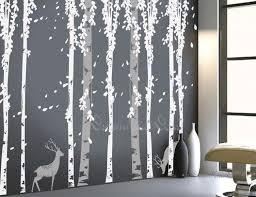Birch Tree Wall Decal Nursery Tree Decal Wall Decals Nature Wall Decals Vinyl Wall Decal Nature Wall Decal Birch Tree With Deer Nursery Wall Decals Nursery Accent Wall Tree Wall Decal