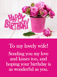 Check spelling or type a new query. Sending You Love And Kisses Happy Birthday Card For Wife Birthday Greeting Cards By Davia