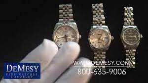 Rolex datejust 26mm two tone. Rolex Datejust Size Comparison Ladies 26mm Midsize 31mm Men S 36mm Review Youtube