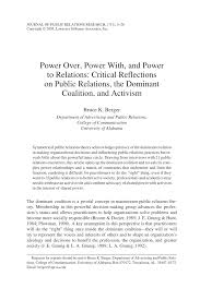 Powertech associates is a manufacturers' rep agency that offers the latest products and solutions available in the electric utility industry. Pdf Power Over Power With And Power To Relations Critical Reflections On Public Relations The Dominant Coalition And Activism