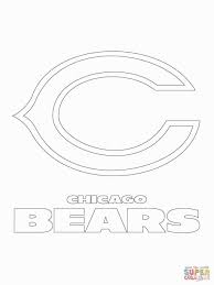 Chicago Bears Coloring Pages Bear Coloring Pages Chicago Bears Logo Sports Coloring Pages
