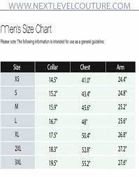 Splendies Size Chart Men
