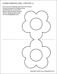 We have so many different happy birthday card printables to choose from in both color and black and white! Flower Greeting Card Templates Free Printable Templates Coloring Pages Firstpalette Com