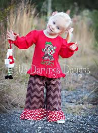 Girls Chocolate Brown Tonal Chevron Pants By Lildarlingsdesigns Baby Girl Boutique Clothing Toddler Girl Outfits Christmas Clothing Ideas