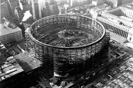 The Construction Of Madison Square Garden 1966 Nyc Madison Square Garden Madison Square Vintage New York