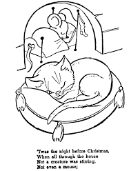 The Night Before Christmas Coloring Pages Not A Creature Was Stiring Not Even A Christmas Colors Printable Christmas Coloring Pages Christmas Coloring Pages