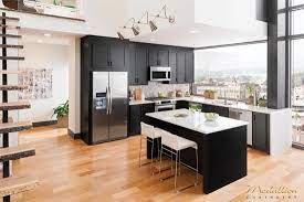 One of the best kitchen countertop materials for dark cabinets is granite. Create A Modern Kitchen With Dark Kitchen Cabinets Interior Projects