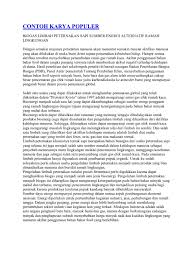 Apa yang terjadi dalam artikel ilmiah populer? Contoh Karya Ilmiah Populer Pdf