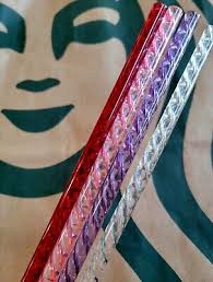 12" X-tra long Spring PiNK Red Purple Clear Crystal Shiny Jewel Bling  Acrylic