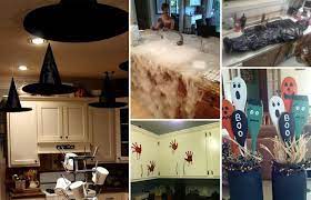 Create a halloween scene that family, friends and neighbors will remember for years to come. 15 Cool Ideas To Decorate A Spooky Halloween Kitchen Proud Home Decor