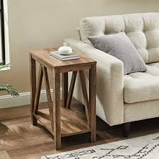 I already have a buyer for the coffee table. Amazon Com Walker Edison Modern Farmhouse A Frame Wood Rectangle Side Table Living Room Small End Accent Table 13 Inch Rustic Oak Furniture Decor