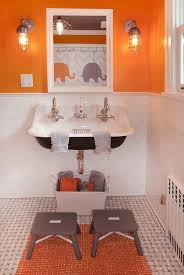 Things We Love Cast Iron Sinks In The Bathroom Orange Bathrooms Bright Bathroom Colors Glamorous Bathroom Decor