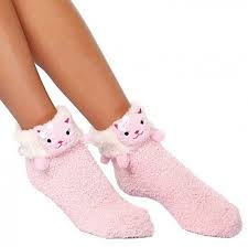 Pembe Kedili Penti Kalin Soket Corap Modeli Corap Pembe Giyim