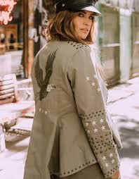 Eagleback Matinee Jacket Khaki Shake Your Bon Bon