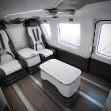 High Detailed 3d Model Of The Mercedes Benz Style Ec145 Luxury Helicopter Interior Luxury Helicopter Luxury Car Interior Limousine Interior