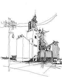 South Robinson Oklahoma City City Drawing Landscape Drawings City Sketch