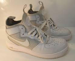 Rare Vintage Nike Air Force 1 High Top Hi Top Triple White Shoes Men S 8 5 Nike Sneakers Vintage Nike Nike Air Force Nike Air