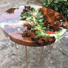 Table decor candles & holders baskets & boxes. 3d Goldfish Resin Art