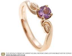 Did you know that the amethyst is the gemstone of st. Hannah S Amethyst And Rose Gold Engagement Ring