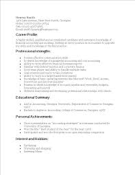 Resume Sample For Fresh Graduate Accounting Templates At Allbusinesstemplates Com