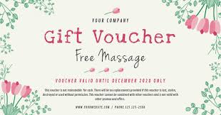 Free printable gift certificate templates that can be customized with our certificate maker. Spa Gift Voucher Template Postermywall