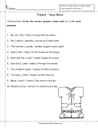 He'll determine the right verb form based on the subject of each sentence. Present Tense Verbs Worksheets 1st Grade 147606 Verb Worksheet First Gradehool Express Math Past Free Samsfriedchickenanddonuts