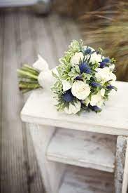57 Extremely Elegant Navy And White Wedding Ideas Blue Wedding Flowers White Wedding Bouquets Wedding Flower Arrangements