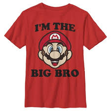 Big brother little sister set big brother little sister | etsy. Boy S Nintendo Mario Big Brother T Shirt Target