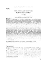 The landfill has accepted soil contaminated with pcbs and lead. Pdf Issues And Challenges In Water Governance In Malaysia