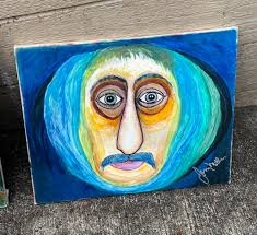 1, Hi, this is weird painting that jerry miller did, i am selling it,  please call me @ 253-843-1166, thanks pete.