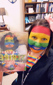 Mrs. Bonesteel, Principal of SCES, sure knows how to celebrate Read Day.  CCS students have had a great week!