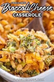 French Onion Broccoli Cheese Casserole Plain Chicken In 2020 Broccoli Cheese Casserole Broccoli Recipes Casserole French Onion Casserole
