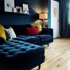 This Amazing Living Room Belongs To Porter And Porter And Features Our Carluccio Corner Sofa In Blue Sofas Living Room Blue Sofa Living Navy Sofa Living Room