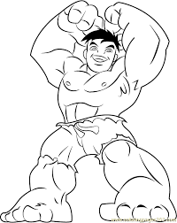 Christmas, halloween, seasons, carnival … very popular themes and periods of the year appreciated by children, which give the opportunity to color beautiful drawings. Hulk Coloring Page For Kids Free The Super Hero Squad Show Printable Coloring Pages Online For Kids Coloringpages101 Com Coloring Pages For Kids