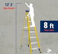 Louisville Ladder 8-Foot Fiberglass Step Ladder, 250-Pound ...