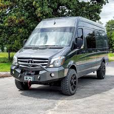 We Just Finished This Custom Bumper For A Local Mercedes Sprinter 4x4 Very Cool Rig Mercedes Sprinter 4x4 Mercedes Sprinter Camper Mercedes Sprinter
