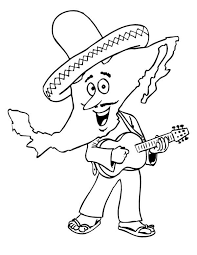 Includes images of baby animals, flowers, rain showers, and more. Cartoon Of Mariachi At Mexican Fiesta Coloring Page Kids Play Color Coloring Pages For Kids Coloring Pages Spider Coloring Page