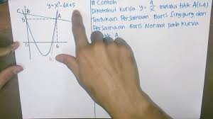 Contoh Soal Persamaan Garis Singgung Dan Garis Normal Pada Kurva Turunanfungsi Matematika Youtube