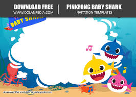 With images of baby shark, his family members, and his sea animals friends to color. Free Printable Baby Shark Invitation Birthday Templates Dolanpedia