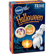 Confectioners icing or sprinkle with powdered sugar, if desired. Pillsbury Halloween Shape Sugar Cookies Ready To Bake Variety Pack 72 Ct Bjs Wholesale Club