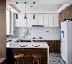 When using light colors, you must be. Goldenhome Cabinetry Walnut Kitchen