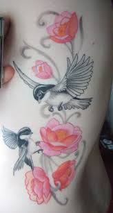 Bird And Flower Tattoos For Women This Could Work Tattoos Bird And Flower Tattoo Feather Tattoo Design