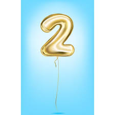 اثنين جودة عالية ناقلات صورة بالون الذهب الأرقام رقم 2 gold balloons number balloons balloons