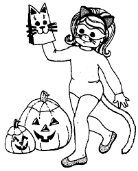 Download Or Print This Amazing Coloring Page Girl In Cat Costume Of Halloween Free Halloween Coloring Pages Halloween Coloring Pages Halloween Coloring Sheets