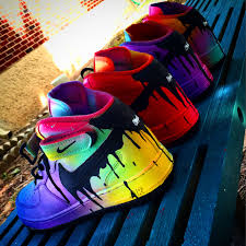 Neon Drip Nike Air Force 1 Customs Please Include Your Requested Size In The Note To Seller Section On Nike Air Shoes Jordan Shoes Girls Shoes Sneakers Nike
